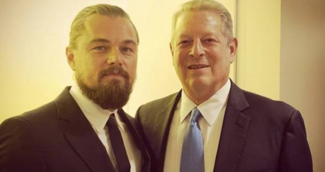 Al Gore and Leo DiCaprio