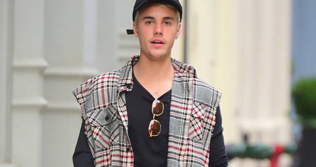 Justin Bieber Shows off his Unique Fashion Sense as he heads to NYC Spa