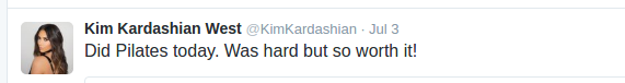 Kim Kardashian Tweet