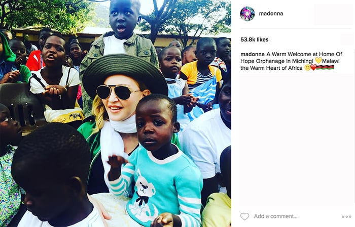 Madonna posts photos from Malawi Orphanage.