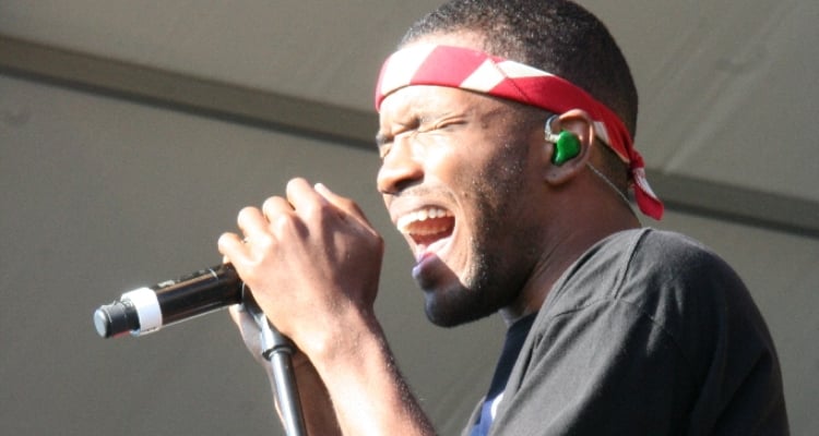Frank Ocean performs at the 2013 New Orleans Jazz and Heritage Festival