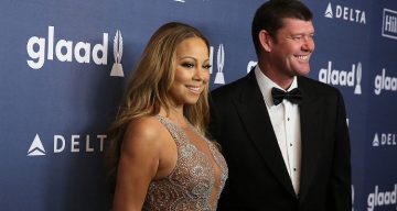 Mariah Carey and James Packer arrive for the 27th Annual GLAAD Media Awards at The Waldorf=Astoria
