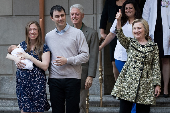 Chelsea Clinton, Marc Mezvinsky, Hillary Clinton 
