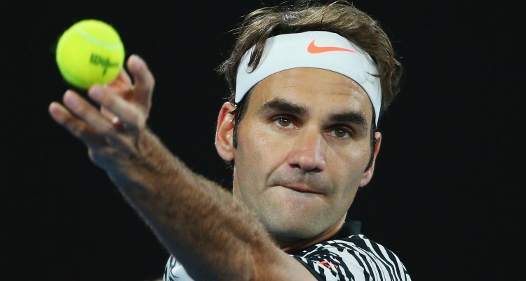 Roger Federer at the 2017 Australian Open