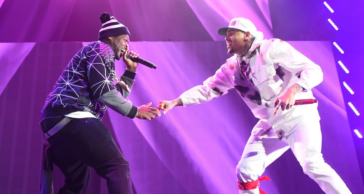 50 Cent & Chris Brown at the "Between The Sheets" Tour