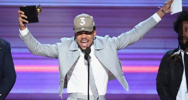 Chance the Rapper at the 59th Annual Grammy Awards