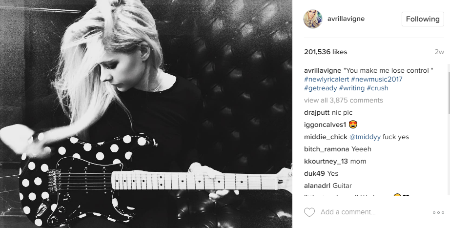 Instagram/Avril Lavigne 