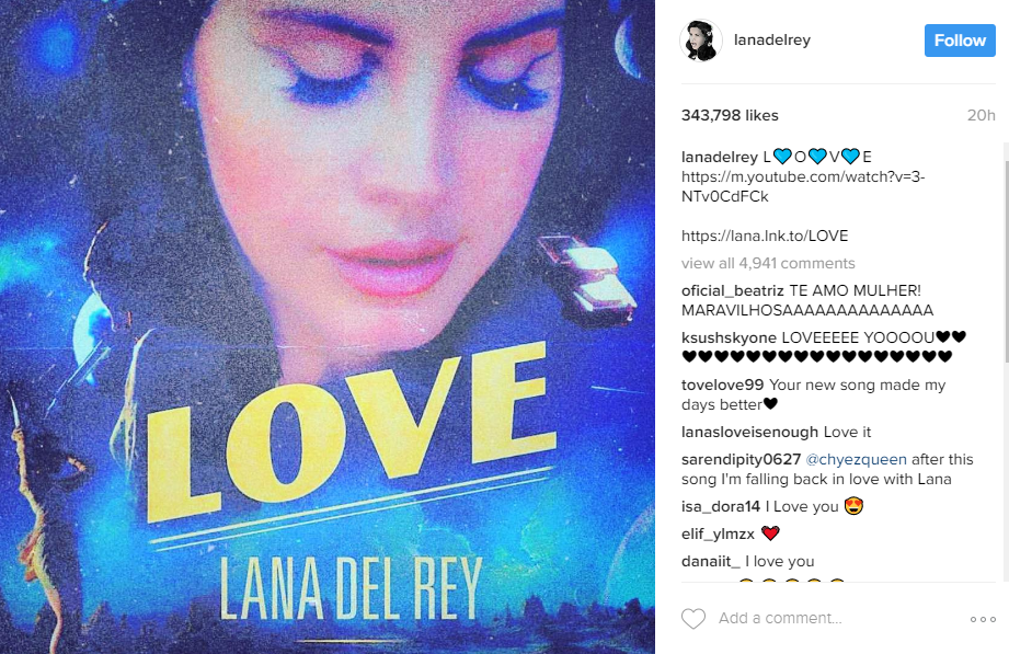 Instagram/Lana Del Rey