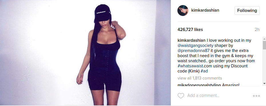 Kim Kardashian Workout Pics
