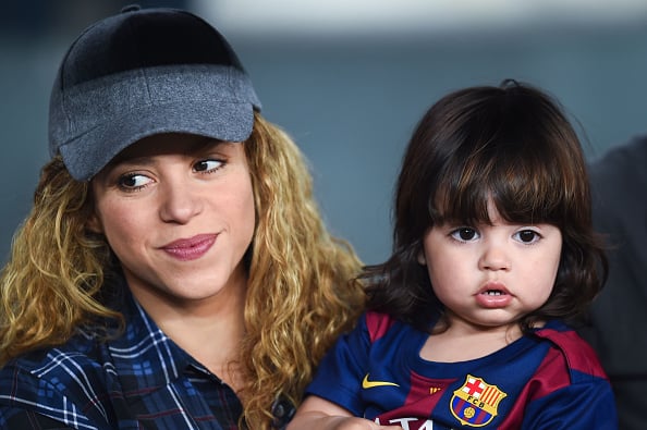 Shakira and her son, Milan 