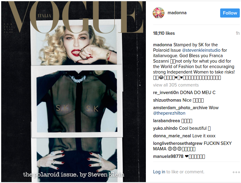 madonna Vogue cover