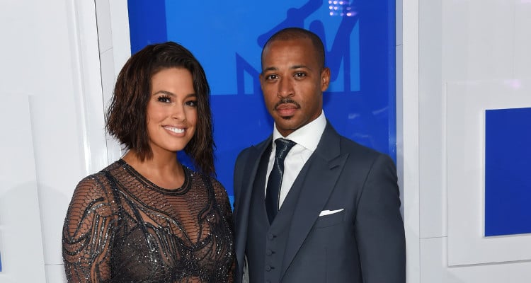 Ashley Graham and husband Justin Ervin attends the 2016 MTV Video Music Awards