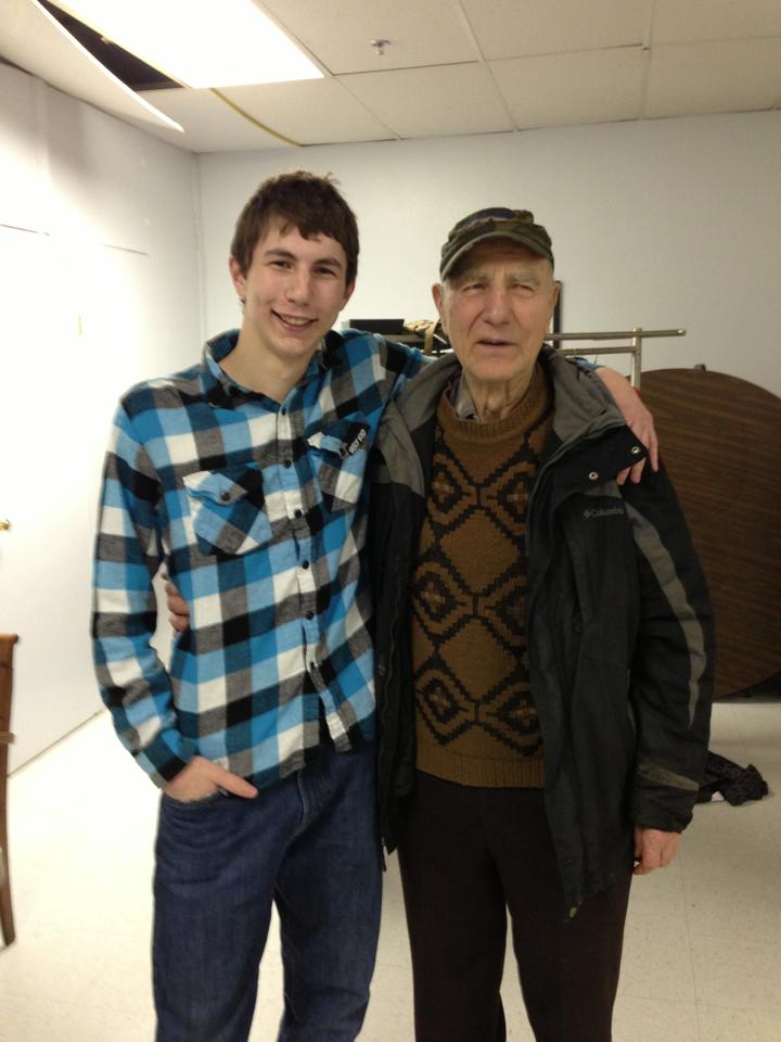 Parker Schnabel with his grandpa, Roger Schnabel