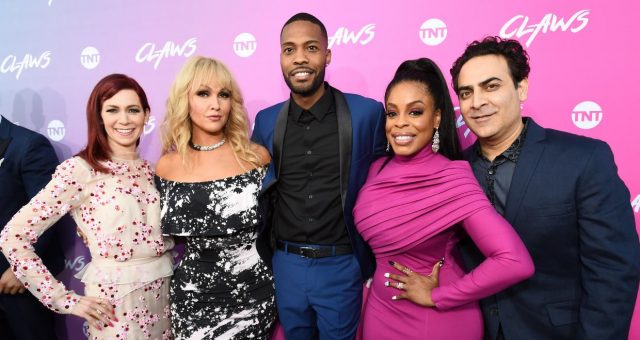 Carrie Preston, Jenn Lyon, KendallKyndall, Niecy Nash and Jason Antoon at the premiere of TNT's Claws