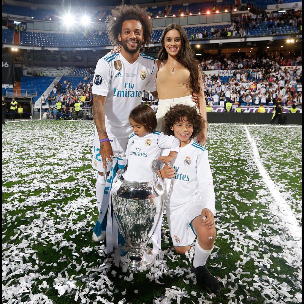 Marcelo Vieira with his wife, Clarice Alves, and their sons