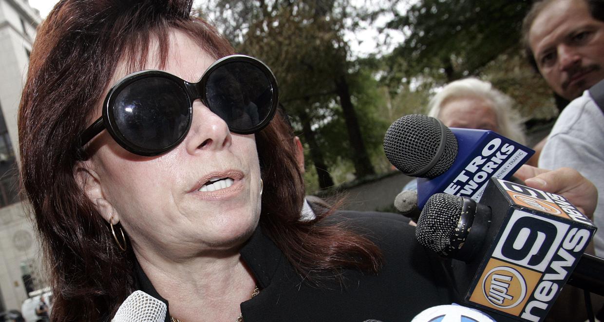 Victoria Digiorgio, mother of John Gotti Jr., leaves Manhattan Federal court September 26, 2005 in New York City.