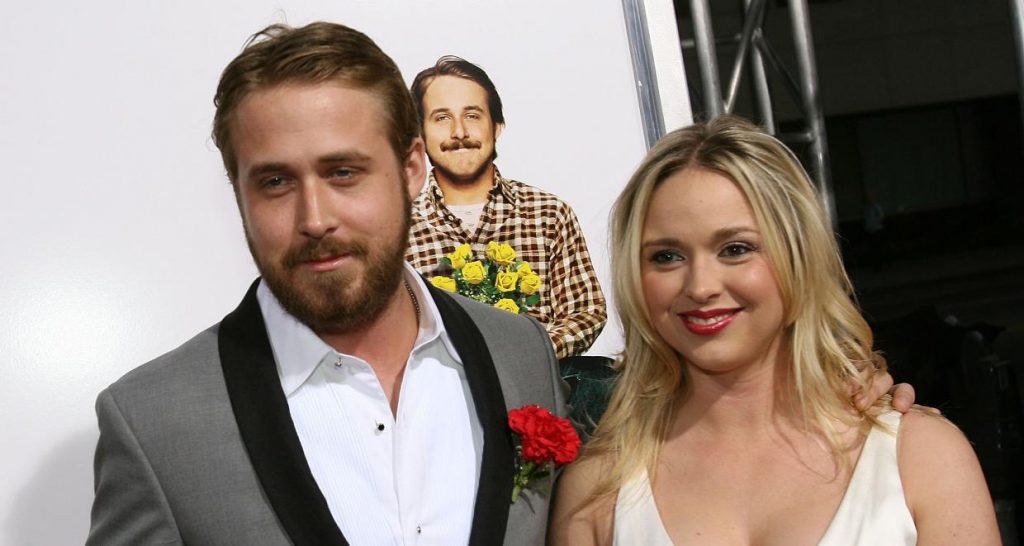 Actor Ryan Gosling(left) and his sister Mandi Gosling(right)arrive at the premiere of MGM's 'Lars