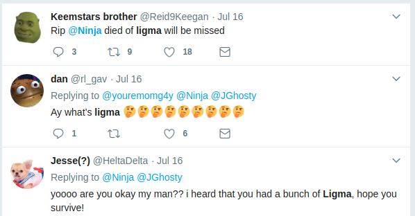 Ligma Twitter Comments