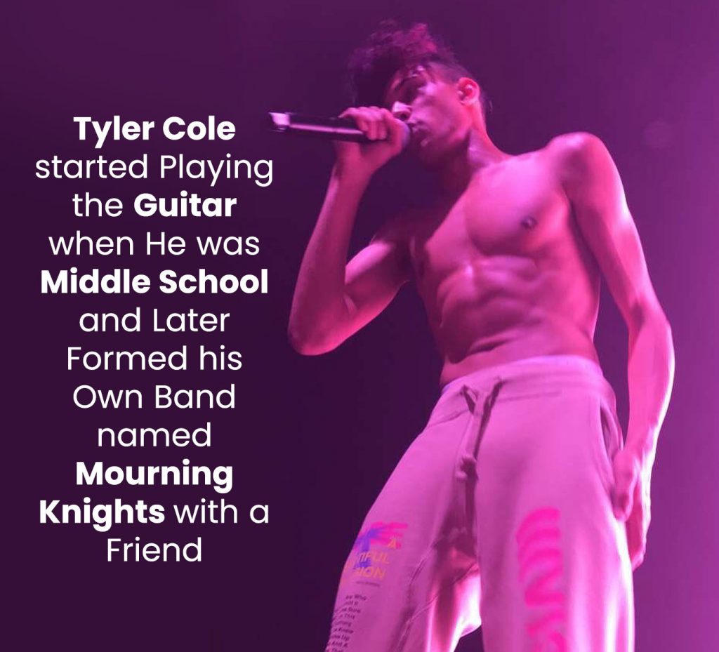 Tyler Cole started Playing the Guitar when He was Middle School and Later Formed his Own Band named Mourning Knights with a Friend