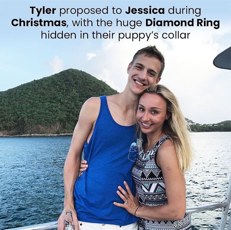 Tyler proposed to Jessica during Christmas