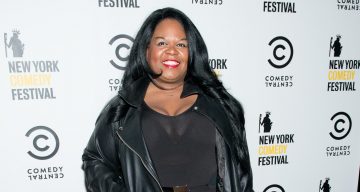 Yamaneika Saunders at Comedy Central's New York Comedy Festival kick-off party