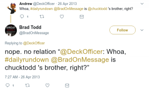 Brad Todd Related to Chuck Todd