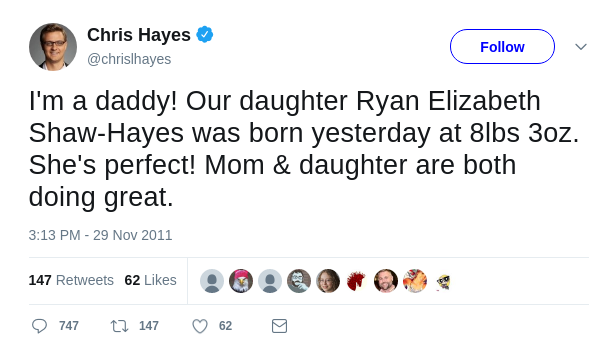 Chris Hayes' Daughter Ryan