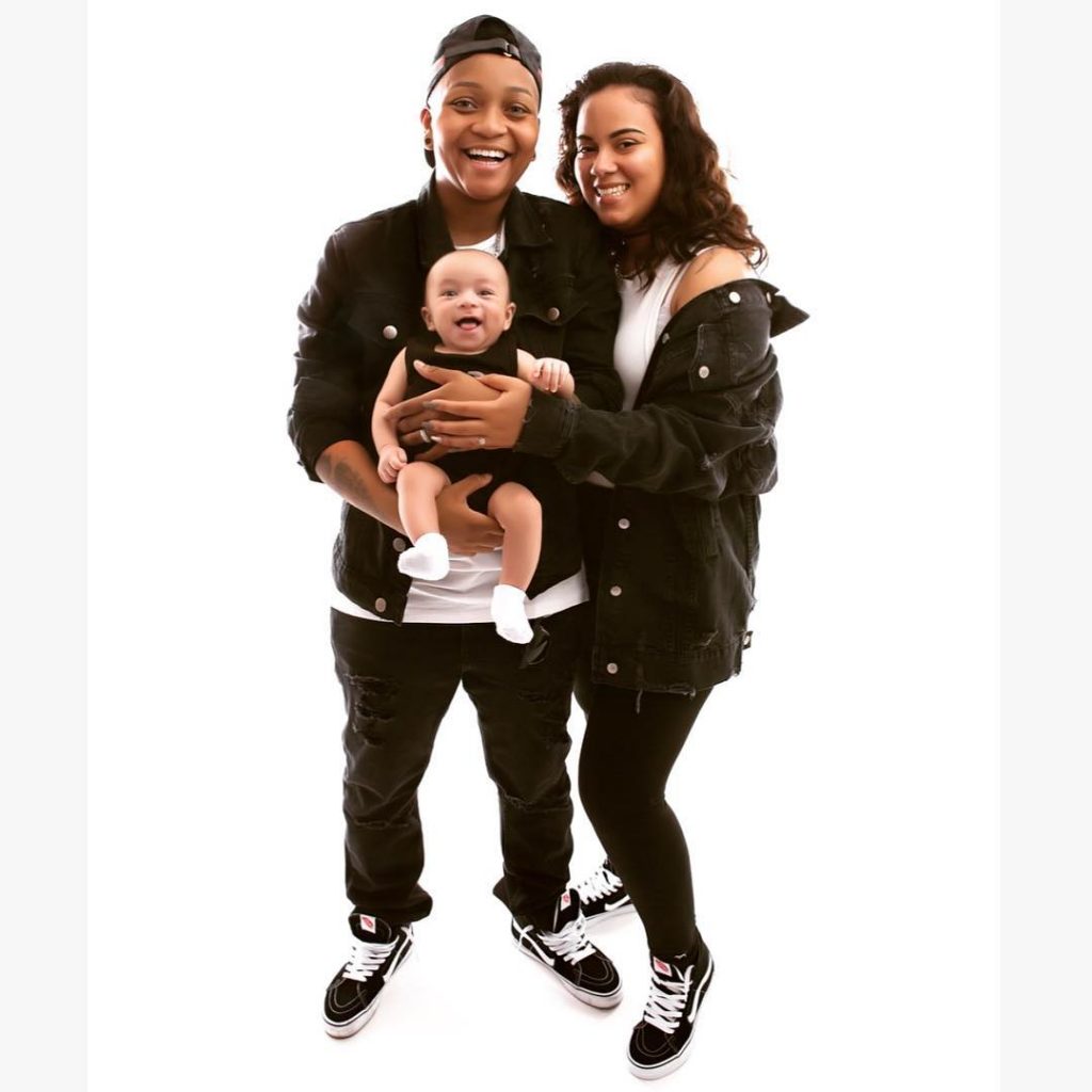 Domo and Crissy with baby, Domonic Wilson