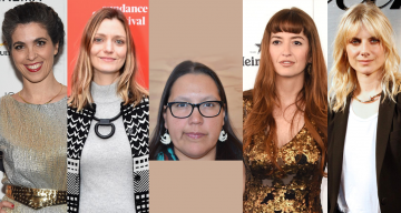 (Left to right)Eva Husson,Sarah Colangelo,Darlene Naponse,Marielle Heller and Mélanie Laurent