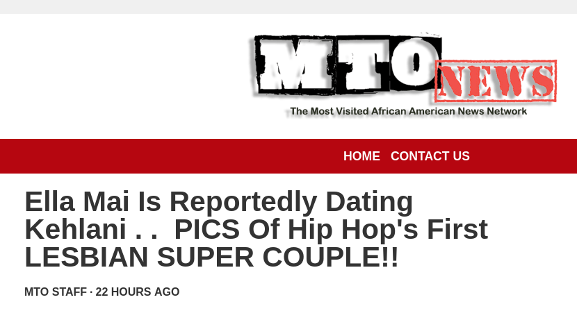 MTO News Kehlani and Ella Mai Dating