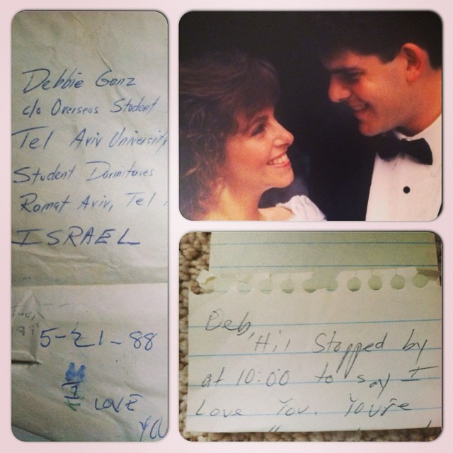 Notes and letters John and Debra Hein exchanged in college