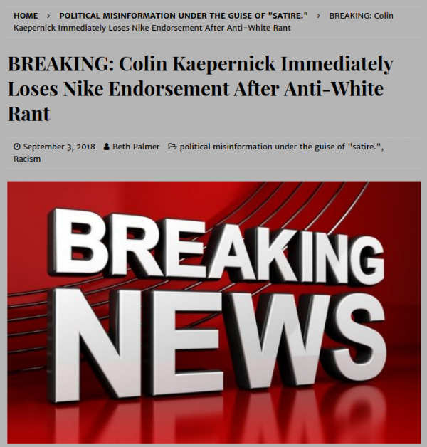 America's Last Line of Defense's news on Colin Kaepernick