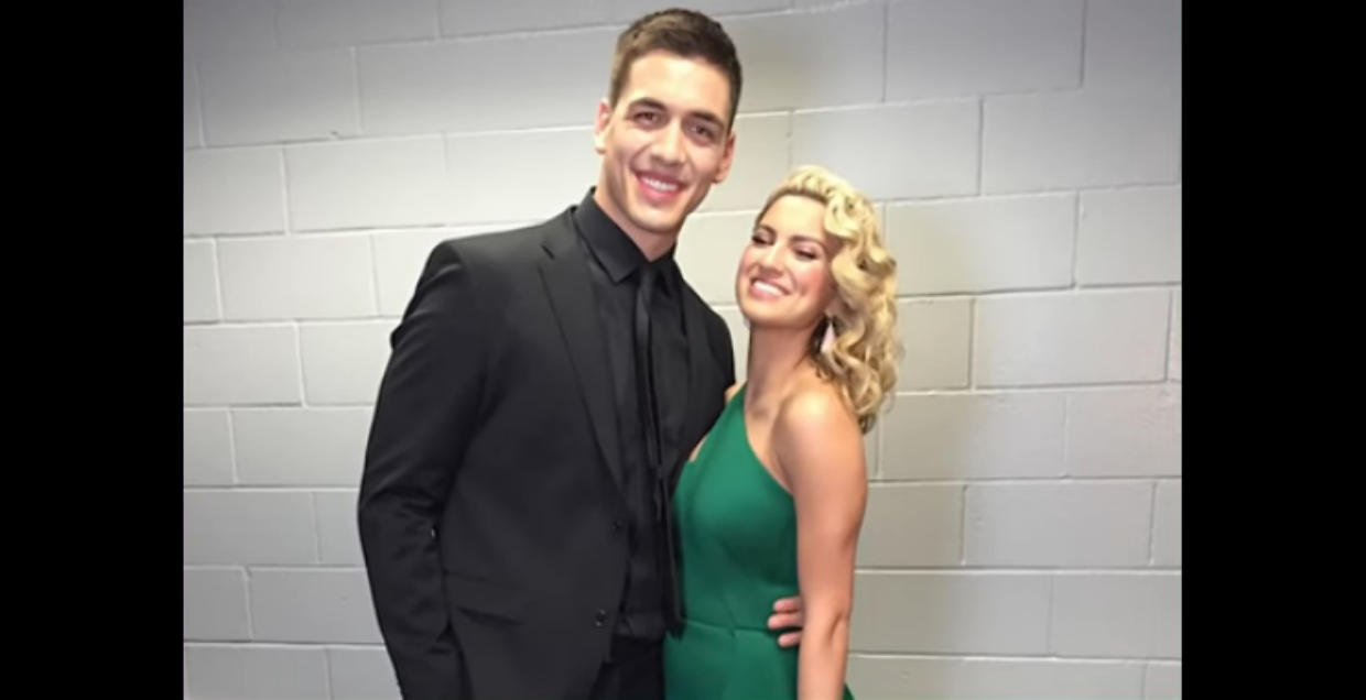 Andre Murillo with wife, Tori Kelly