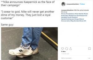 Instagram Meme on Nike Campaign