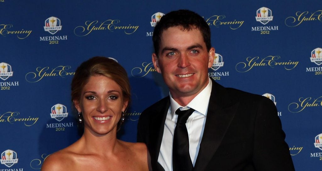 Keegan Bradley of the USA and his partner Jillian Stacey attend the 39th Ryder Cup Gala at Akoo Theatre