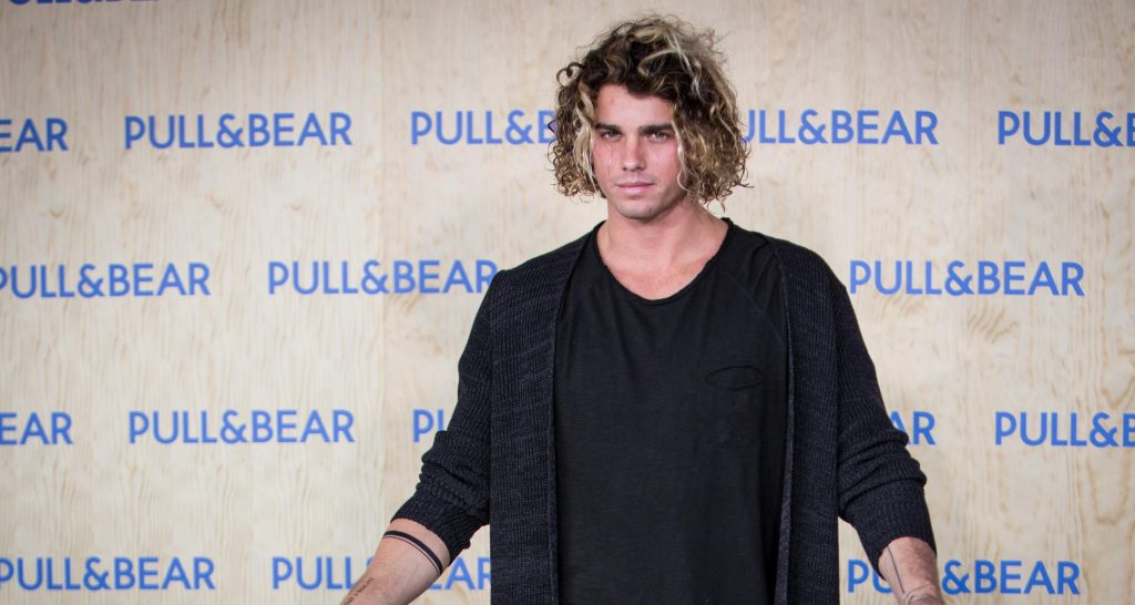 Model Jay Alvarrez attends the opening of the new Pull&Bear eco-friendly headquarters
