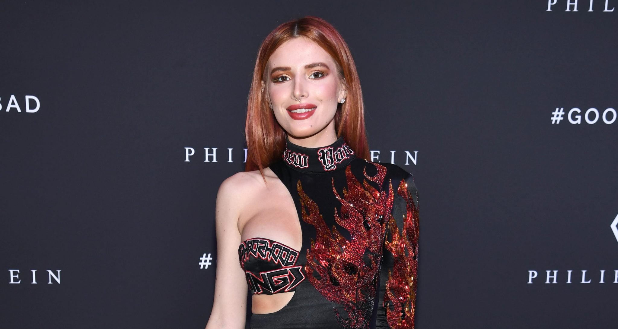 Bella Thorne attends the Philipp Plein fashion show during New York Fashion Week: The Shows at Hammerstein Ballroom