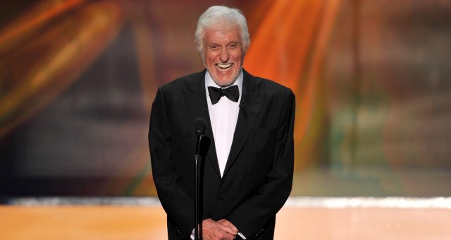 Actor Dick Van Dyke speaks onstage during the 18th Annual Screen Actors Guild Awards at The Shrine Auditorium