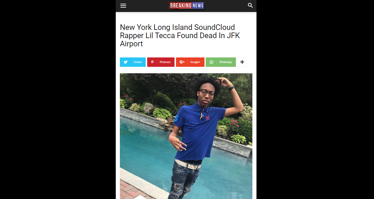 [FACT CHECK] Rapper Lil Tecca Was NOT Shot Dead, Here’s What Happened